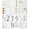 30 types of mini tattoo stickers festival henna custom tattoo - type A / 미니 타투 스티커 30 종 페스티벌 헤나 판박이 문신 - A타입
