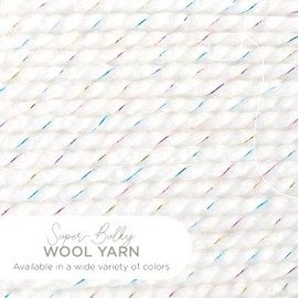 Lion Brand Yarn Wool-Ease Thick & Quick Yarn, Soft and Bulky Yarn for Knitting, Crocheting, and Crafting, 3 Pack, Celebration