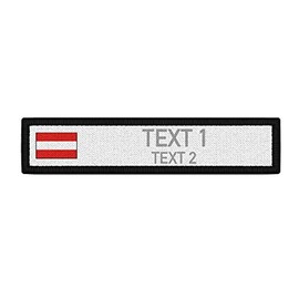 Copytec Name patch Austria reflective lettering name paramedic sign Velcro #39351