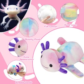 HENGSHI Huggers Axolotl,Cute Axolotl Slap Bracelets for Kids, Best Book Buddy for Children to Read,Fun Toys for Boys and Girls Birthday Gifts.(Multicolour)