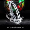 Gearzaar Set 4x 15.5'' RGB Wheel Ring Light LED Kit