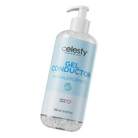 CELESTY | Gel Conductor - Skin Care | Ultrasonido Terapeutico Fisioterapia - Cavitacion y Radiofrecuencia Corporal | Belleza y Cuidado de la Piel - Gel Hidratante de Uso Profesional y Doméstico - 250ml