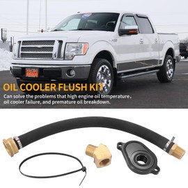 Dokili Oil Cooler Flush Kit 6.0L for Ford 2003 2004 2005 2006 2007 2008 2009 2010 Diesel Powerstroke with Aluminum Anodize Adapter