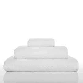Graccioza - Paño de lavado de gofres (12 x 12 pulgadas, blanco) algodón peinado, peso medio, 550 g/m², toalla de baño de rizo con diseño de textura de gofre, suave y absorbente