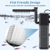 AQQA Aquarium Filter, Submersible Power Fish Tank Filter with Rainwater