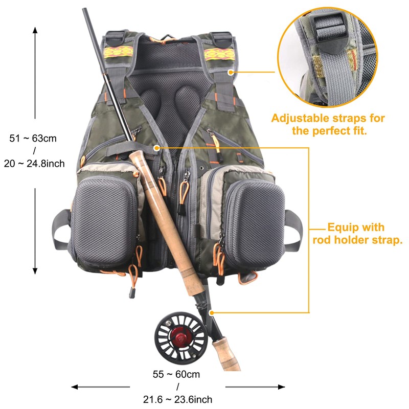 M MAXIMUMCATCH Maxcatch Fly Fishing Backpack Adjustable Size V-SBS