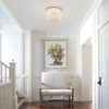 ELYCCUPA Wood Beaded Flush Mount Ceiling Light Bohemia Antique Rustic