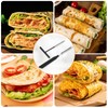Crepes distributor and spatula, 2 pieces stainless steel crepe dough