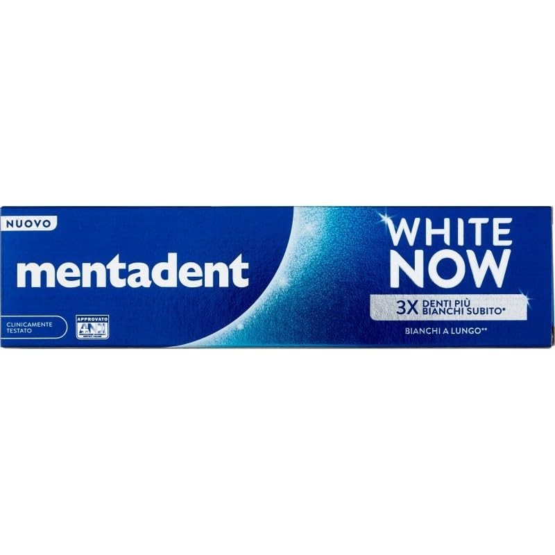 Mentadent dentifricio white now 75ml