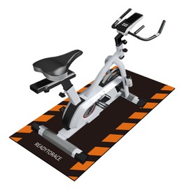 Bike Mat Treadmill Mat, Under Exercise Mat for Peloton Bikes, Stationary Bike, Small Treadmills, Exercise Bike, Elliptical, Trainer Mat Hardwood Floor Protect Carpet, Gym Equipment Mat Fitness Mat