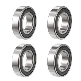 Pack of 4 6902-2RS Deep Groove Ball Bearings 15 mm x 28 mm x 7 mm Double Sealed Chrome Steel P5 (ABEC5)