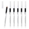 6 White Eyeliner Pencils for Professional Use as Highlighters, Soft,