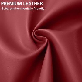 Self Adhesive Leather Repair Patch Kit, 31.4 in x 16 in Large Vinyl Leather Repair Tape for Furniture, Car Seat, Couch, Sofa, Chair Smooth Red