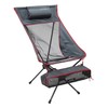 ALPS Mountaineering Simmer Lounger Camping Chair, One Size, Salsa/Charcoal