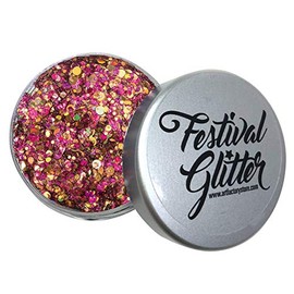 Art Factory Festival Glitter - Vegas (50 ml/1 fl oz), Cosmetic Glitter Gel