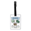 Gift Base Beware Crazy Puzzle Man Visual Luggage Tag with