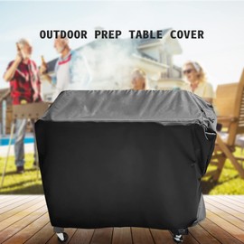 Andacar Cover for Cuisinart CPT-194 Outdoor Grill Prep Table, Waterproof Patio Grill Cart Table Cover Dustproof Kitchen Cooking Prep Sation Covers- 48x24x38inch