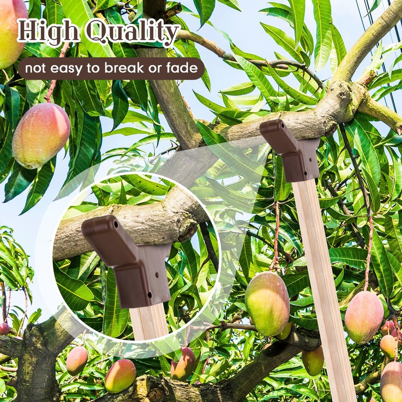 2 Pcs Tree Branch Supports Plastic Brace for Orchards, Brown