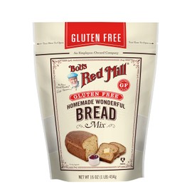 Bob's Red Mill Gluten Free Homemade Wonderful Bread Mix, 16oz (Pack of 4) - Gluten Free, Kosher