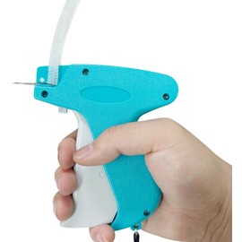 Quick Clothing Fixer, Tag Attacher Gun Kit for Clothes Labeler, Mini Stitch Hemming Gun for Clothes, Micro Tagging Stitch Tool for Clothing with 5 Needles, 2000 Fastners