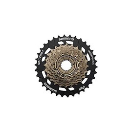 SHIMANO,One Size,Silber/Schwarz,EMFTZ5007434 Tourney/TY MF-TZ500 7-speed multiple freewheel, 14-34 tooth