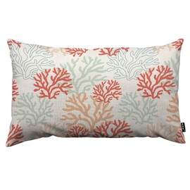 TKS MITLAN Red, Pink and Mint Corals Pillow Covers 12 x 20 Inch Tropical Reef Nautical Doodles Decorative Throw Pillow Covers Linen Cushion Case for Sofa Couch