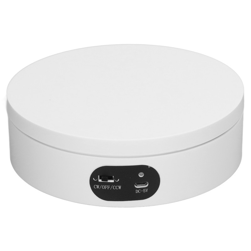 Rotating Display Stand White Epoxy Resin Flashing Motorized Rotating Display