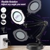 12X Magnifying Glass with Light and Stand, 5 Color Modes