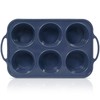 Vnray Vnray Jumbo Silicone Muffin Pan with Metal Frame, Non