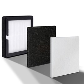 M-T (6”× 6”) Fume Extractor H13 Efficient Triple-Layer Filtration System Replacement for Electric Soldering Iron Welding,Laser Engraving,Metal Wood Cutter and Nail Salon Hair Smoke Filter Replace