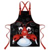 LshyMn Lobster Apron 33.4x27.5 Inches Cartoon Cute Animal Barbecue Delicious