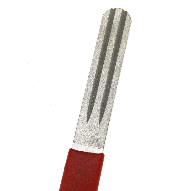 YINETTECH Crap Shape Hook Diamond Sharpener Dual Sided with Lanyard