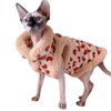 Faux Fur Sphynx Cat Clothes Chi-Pao, Cotton Hairless Cat Cheongsam