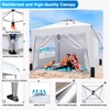 SANWAY 10x10 Pop Up Canopy Tent with Sidewalls x 4