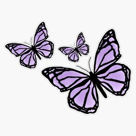 Magnet Butterfly Cluster Magnet Bumper Sticker Car Magnet Flexible Reuseable Magnetic Vinyl 5"