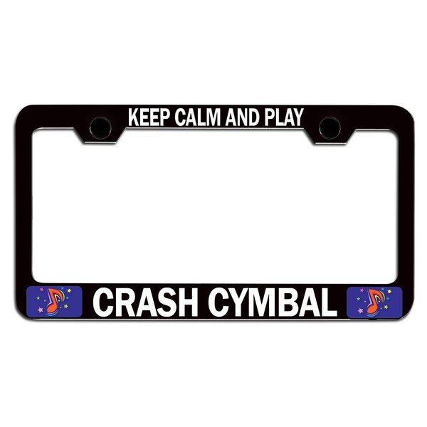 Custom Brother - Keep Calm and Play Crash CYMBAL Black