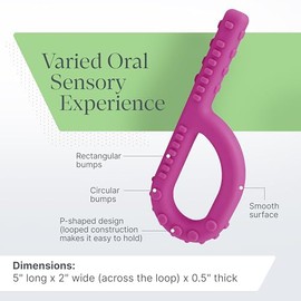 ARK's TEXTURED GRABBER ORAL MOTOR CHEW *Very Soft & Chewy - for mild chewers or those with limited jaw strength by Ark