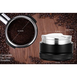 NEOUZA Coffee Distributor 51mm Espresso Distribution Tool,Fit for 51mm Delonghi EC680/EC685 Portafilter,Espresso Distributor,Coffee Distributor Leveler (51mm)