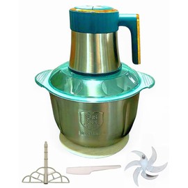 Aptovpvp 5L Food Processing Machine, 500w Powerful Electric Meat Grinder, Stainless Steel Dough Maker, 5-Speed Mode, Used For Dough Mixing, Onions, Meat, Nuts, Fruits, Garlic, Vegetables