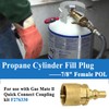 Alsoyixia F276329 Propane Cylinder Fill Plug, 7/8" Female POL, for