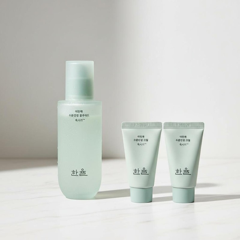 Hanyul Artemisia Moisture Soothing Fluid 125ml + Toner Lotion Cream