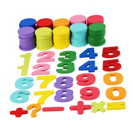 Operitacx Buntes Holz Zählspielzeug aus Sicherem Material Pädagogisches Lernspiel für Fördert Zahlenverständnis und Kognitive Fähigkeiten Lernspielzeug für Vorschule und Grundschule