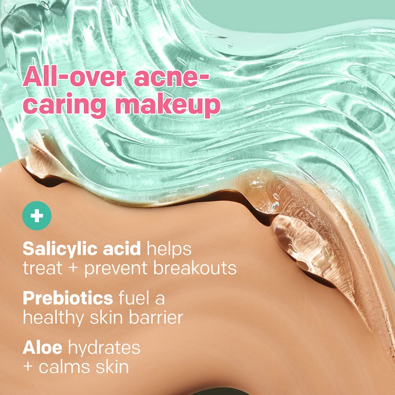 Almay Clear Complexion Acne Foundation Makeup with Salicylic Acid, Medium