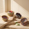 Boho Bowl Set of 6, 28 oz Colorful Ceramic Soup
