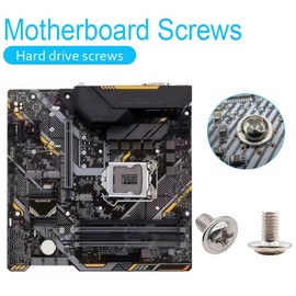 Trsewmi Trsewmi M.2 Screw Kit, Motherboard Screws, Computer Screws for Asus Gigabyte Asrock MSI Motherboards, HDD, SSD, Hard Drive, Fan, Power Supply, PC Case - M.2 Screws, Motherboard standoffs