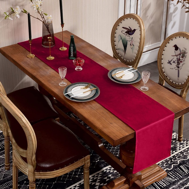SEASHORE TREE High-Quality Table Runner Table Linen Plain Easy Care