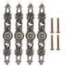 4 Sets Bronze Round Handles Cabinet Single Hole Pulls Furniture