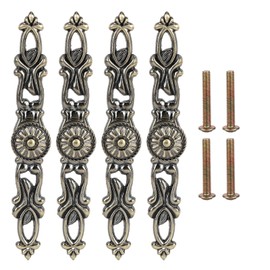 4 Sets Bronze Round Handles Cabinet Single Hole Pulls Furniture Hardware Parts Home Decor