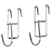 Steel Mesh Panel Parts Chrome Single Hook