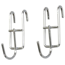 Steel Mesh Panel Parts Chrome Single Hook
